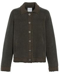 Barrie - Suede-Effect Denim Jacket - Lyst
