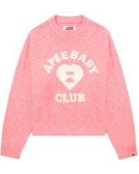 A Bathing Ape - Heart-Motif Sweater - Lyst