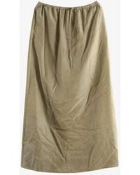 Amomento - Drawstring-Waist Maxi Skirt - Lyst