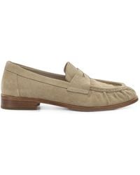 strategia shoes - Mocassins En Daim À Bout Froncé - Lyst
