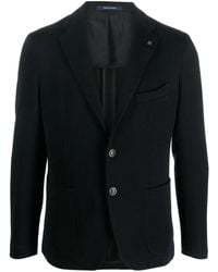 Tagliatore - Blazer Boutonné À Revers Crantés - Lyst