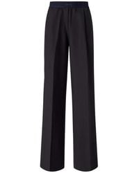 Pinko - Stretch Wool-Blend Palazzo Trousers - Lyst