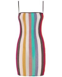 Missoni - Striped Mini Dress - Lyst