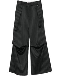 Aniye By - Pinstripe-Pattern Draped Trousers - Lyst