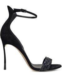 Casadei - Sandalen Mit Geflochtenen Riemen - Lyst