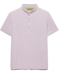 Shanghai Tang - Shou Mandarin-Collar Knot-Button Polo Top - Lyst