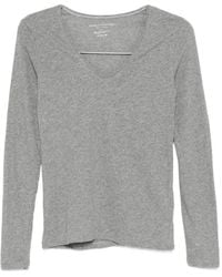 Majestic Filatures - V-neck Long-sleeved Top - Lyst