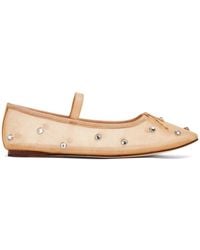 Loeffler Randall - Leonie Crystal-embellished Ballerina Shoes - Lyst