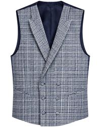 ETIEM TEXTIL S.L. - Veston Croisé À Carreaux - Lyst