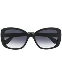 Gucci - Double G Square-Frame Sunglasses - Lyst