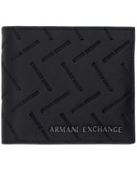 ARMANI EXCHANGE - Portefeuille Pliant À Logo Embossé - Lyst