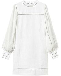 Twinset - Perforated-Detail Mini Dress - Lyst