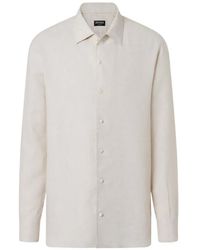 ZEGNA - Button-Down Long-Sleeve Shirt - Lyst