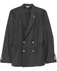 Manuel Ritz - Double-Breasted Button Jacket - Lyst