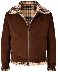 Hettabretz - Belted Zipped Suede Overcoat - Lyst