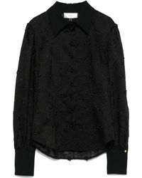 Nissa - Floral-Embroidered Shirt - Lyst