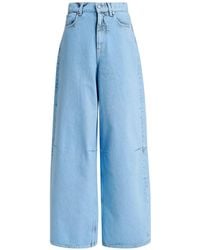 Essentiel Antwerp - Dirty-Effect Wide-Leg Jeans - Lyst