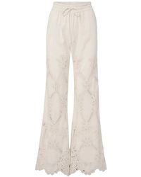 Veronica Beard - Daisy Eyelet Trousers - Lyst