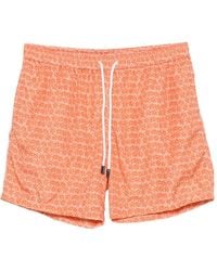 Barba Napoli - Floral-Print Drawstring-Waist Swim Shorts - Lyst