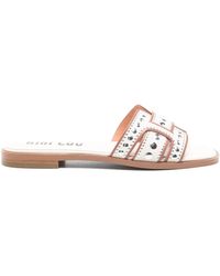 Bibi Lou - Flache Sandalen Mit Nieten - Lyst