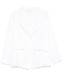 Transit - Textured Double-Breasted Blazer - Lyst
