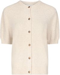 Loulou de Saison - Jodi Short-Sleeve Buttoned Cardigan - Lyst