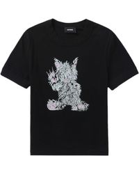 we11done - Monster T-Shirt mit grafischem Print - Lyst