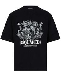DSquared² - T-Shirt Graphique Monkey Business - Lyst