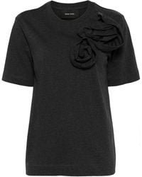 Simone Rocha - T-shirt à appliqué floral - Lyst