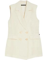 Pennyblack - Double-Breasted Sleeveless Vest - Lyst