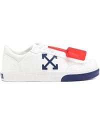 Off-White c/o Virgil Abloh - Arrow-logo Leather Sneakers - Lyst