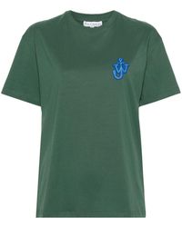 JW Anderson - T-Shirt mit Logo-Patch - Lyst