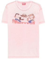DIESEL - T-Norm-T15 T-Shirt mit grafischem Print - Lyst
