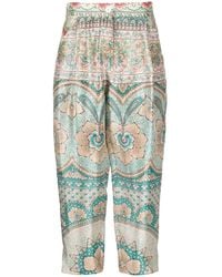 Pierre Louis Mascia - Patterned Silk Trousers - Lyst