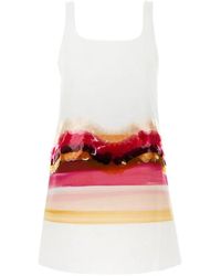 Fendi - Sequin-Embellished Striped Mini Dress - Lyst
