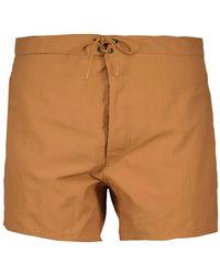 Saint Laurent - Drawstring Swim Shorts - Lyst