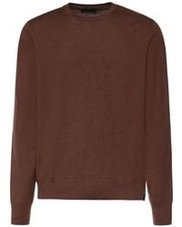 Fay - Crew-Neck Wool Sweater - Lyst