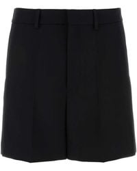 Valentino Garavani - Wool Bermuda Shorts - Lyst