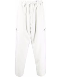 Y-3 - Slip-on Cotton Straight Trousers - Lyst