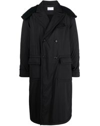 4SDESIGNS - Double-breasted Hooded Coat - Lyst