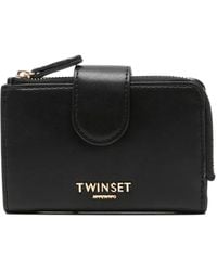 Twinset - Portemonnaie mit Logo-Applikation - Lyst