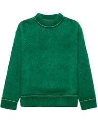 Sacai - Mohair Knitted Sweater - Lyst