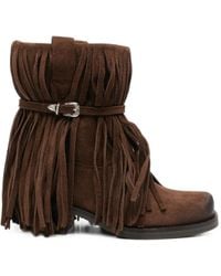POSA - Dallas Fringed Boots - Lyst