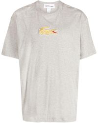 Comme des Garçons - X Lacoste Logo-patch Cotton T-shirt - Lyst