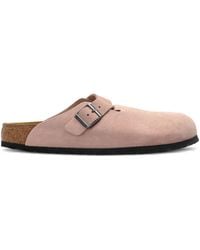 Birkenstock - Boston Bs Suede Mules - Lyst
