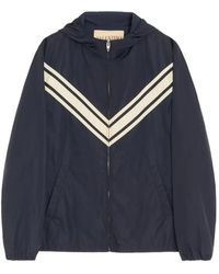 Valentino Garavani - Lightweight Nylon Hooded Windbreaker With Inlaid V - Lyst