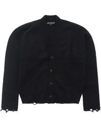 Junya Watanabe - Distressed Asymmetric Cardigan - Lyst