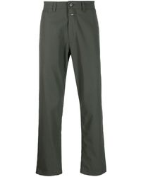 Closed - Logo-patch Straight-leg Trousers - Lyst