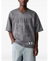Neighborhood - T-Shirt Aus Mesh Mit Logo-Patch - Lyst
