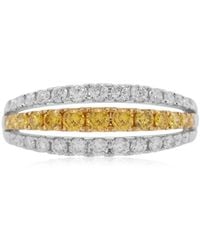 HYT Jewelry - 18Kt Diamond Band Ring - Lyst